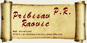 Pribisav Raović vizit kartica